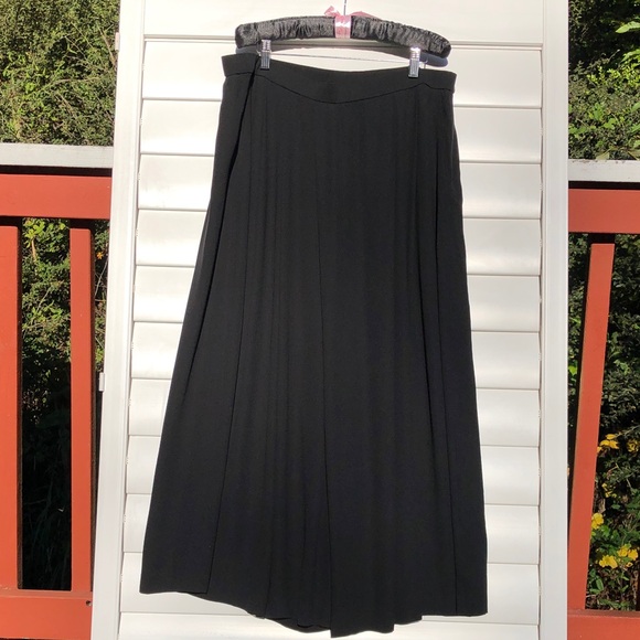Eileen Fisher Black Wide Leg Trousers - Picture 7 of 10